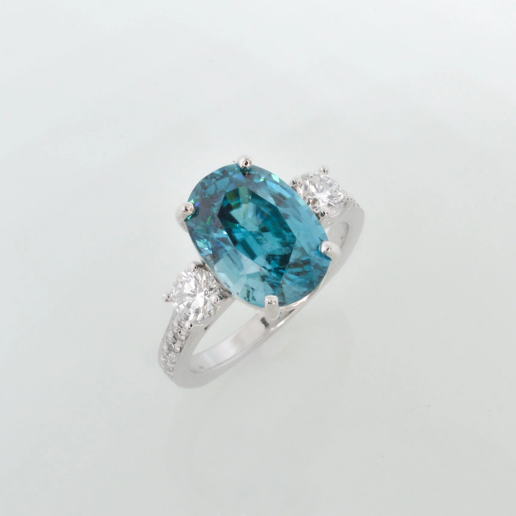 Blue zircon 2025 wedding band